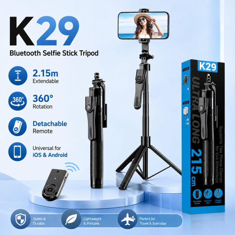 Photography Blog - 2M Bluetooth Selfie Stick Tripod with