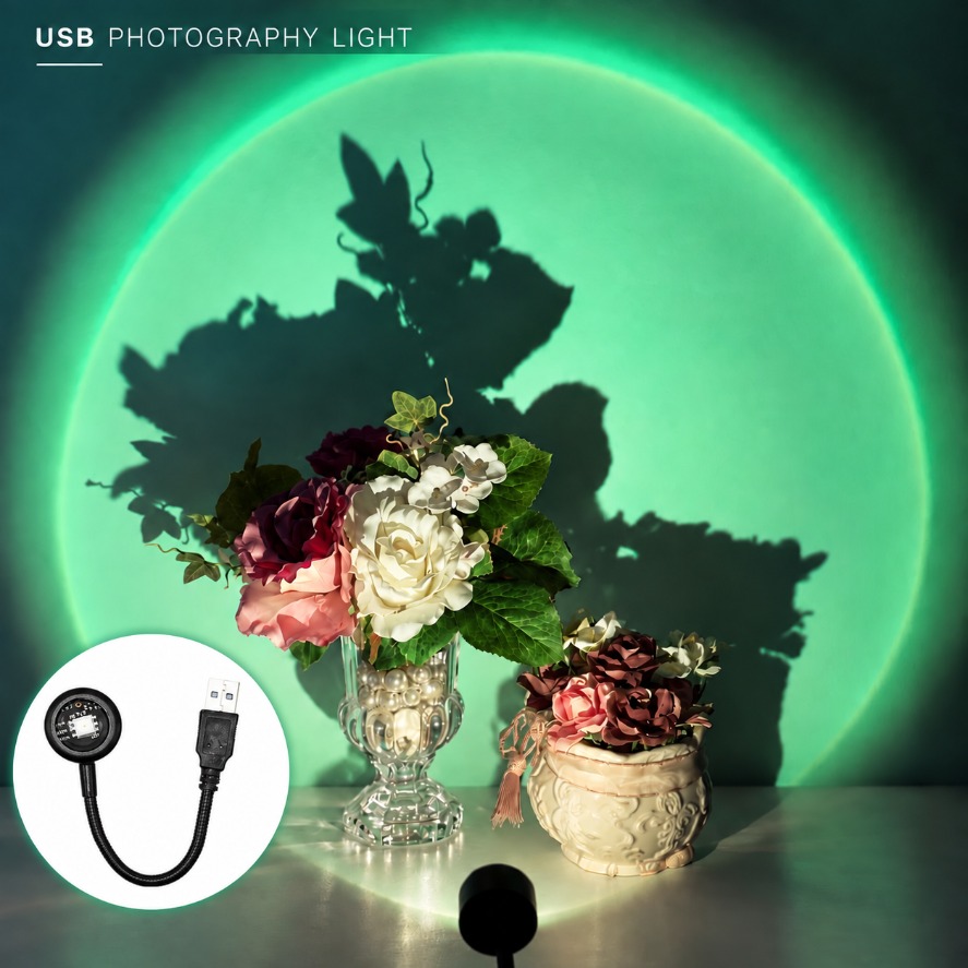Photography Bulb - 5V USB Photography Sunset Projector Light