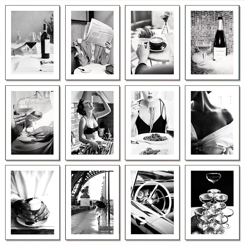 Photography Trend - Modern Luxury Fashion Champagne Wine Sexy