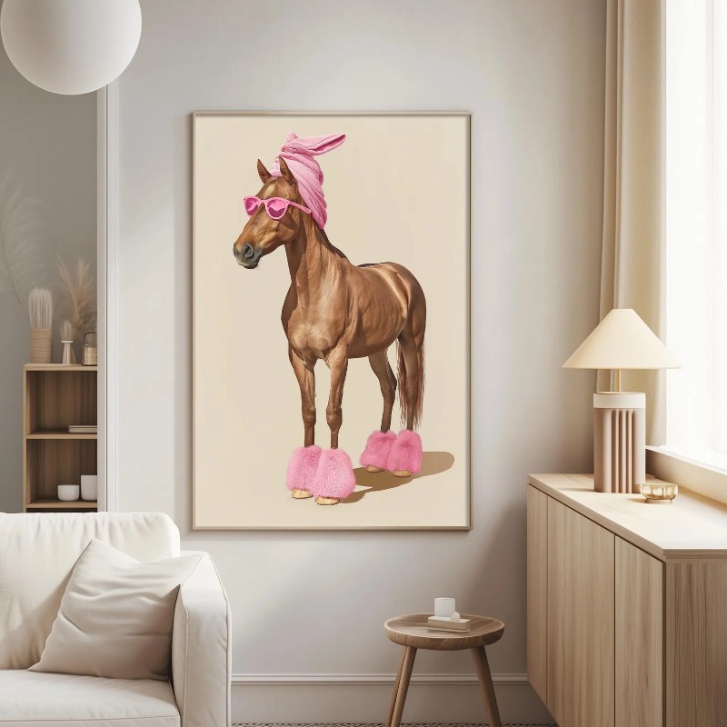 Photography Trend - 1pc Canvas Painting frameless Funny Horse