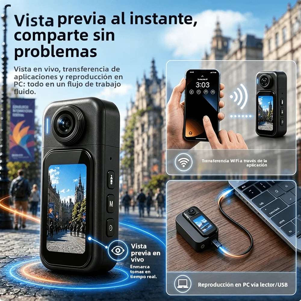 4K/1080P Mini WiFi Body Vlog C - Photography Blog review and price
