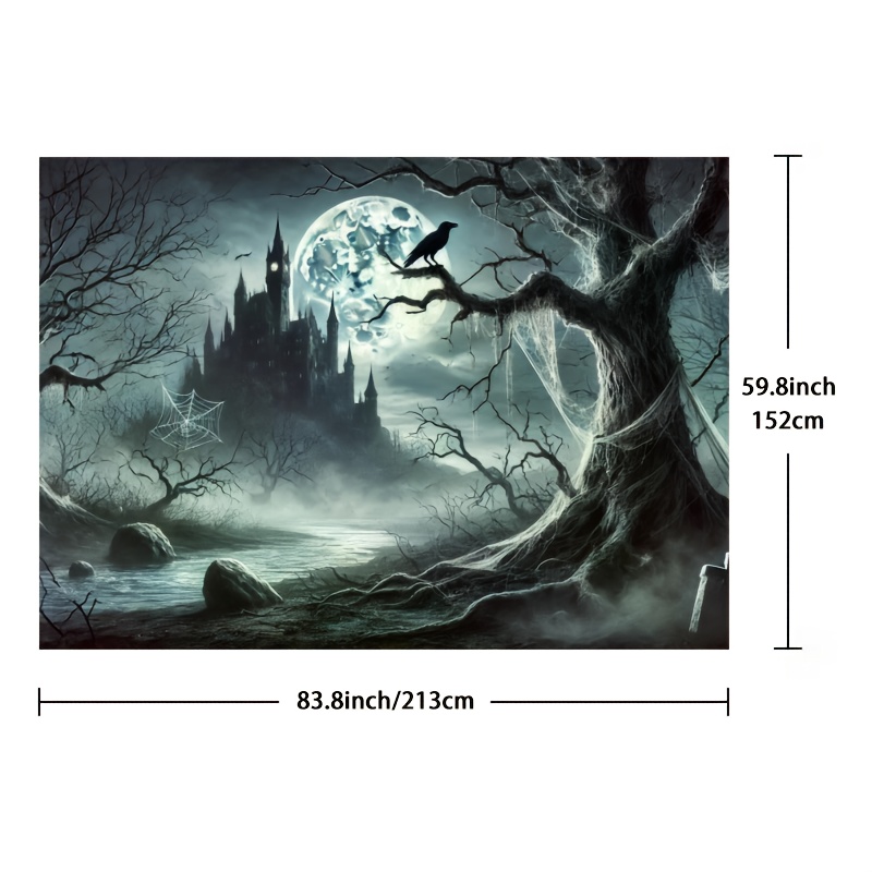 Ghost Castle Halloween Backgro - Photography Dark Cloth review and price