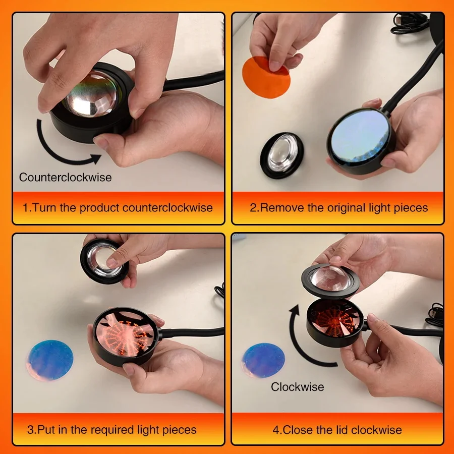 Sunset Lamp Night Light Multi  - Photography Bulb review and price