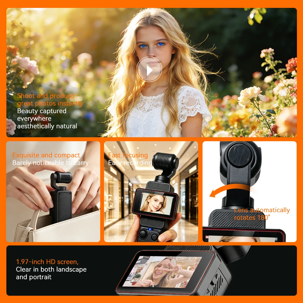 Handheld HD Action Camera 180° - Photography Blog review and price