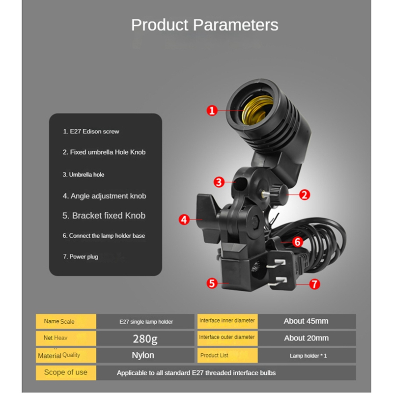 Light Lamp Photo Studio E27 AC - Photography Umbrella Light review and price