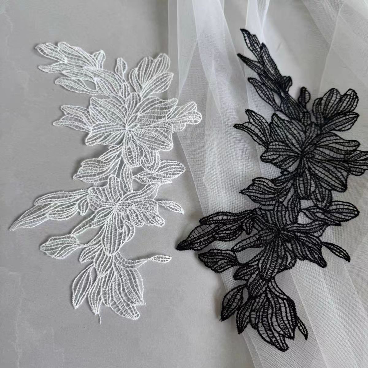 1Pc Black White Lace Flower Pa - Photography Job review and price