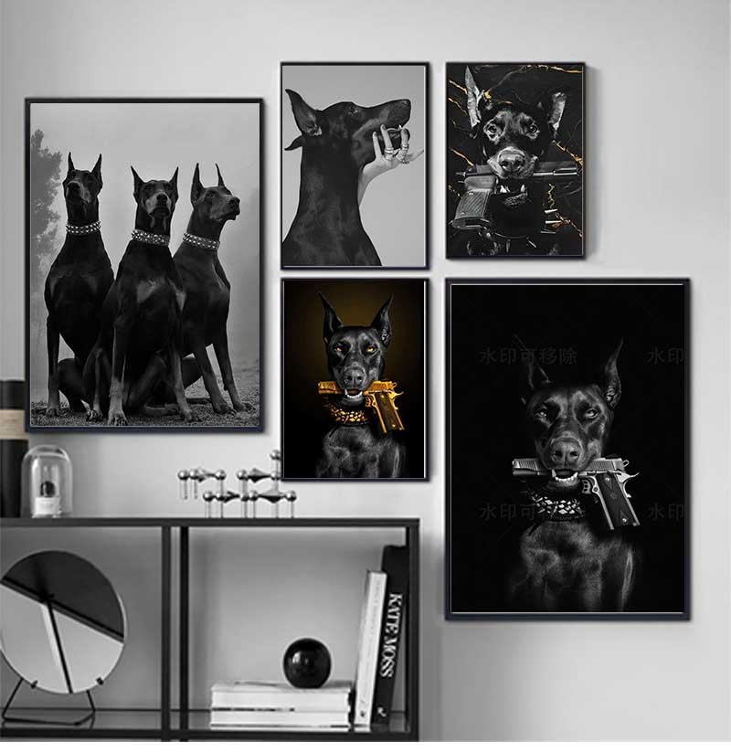 Modern Fashion Black Doberman  - Photography Trend review and price