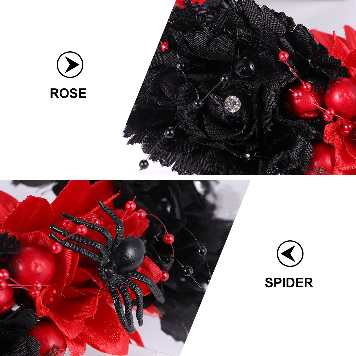 1Pcs Floral Hairband Simulated - Photography Dark Cloth review and price