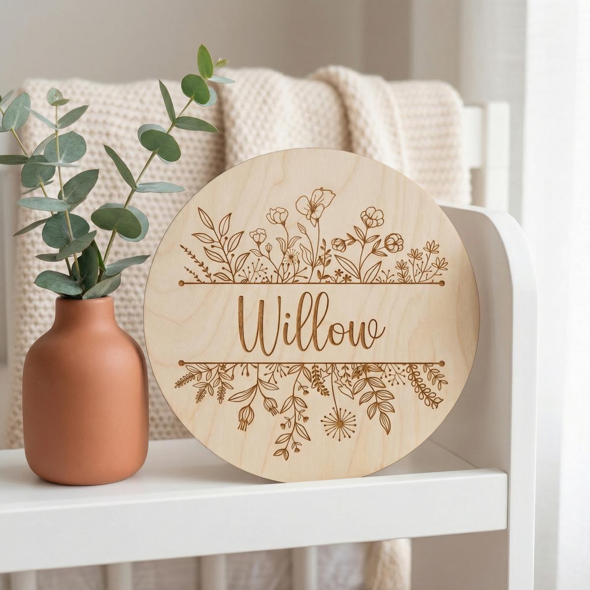 Personalized Floral Round Wood - Photography Ideas review and price