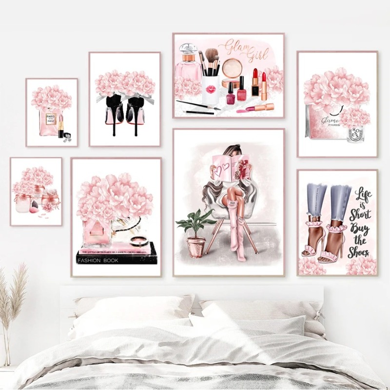 Pink Flower Paris Perfume Fash - Photography Trend review and price