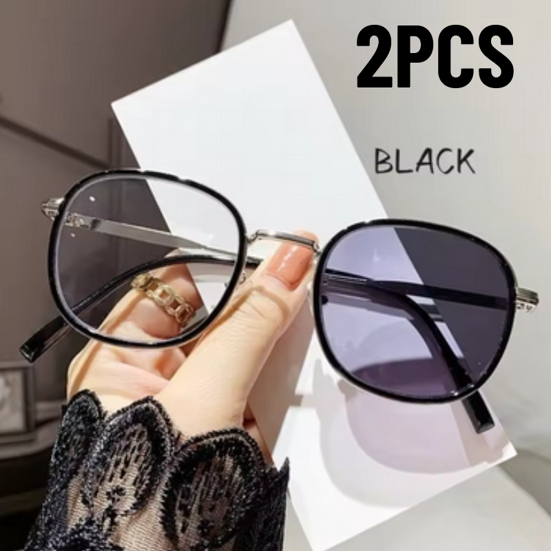 2 Pairs of Retro Square Metal  - Photography Street review and price