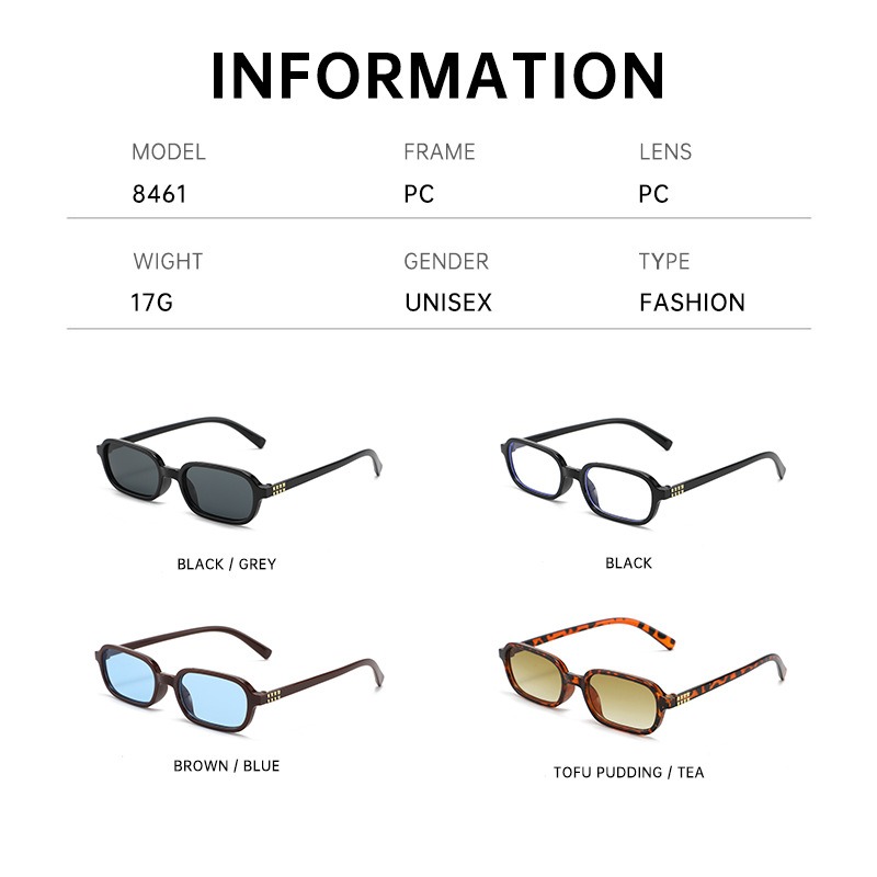 New Small Square Frame Sunglas - Photography Street review and price