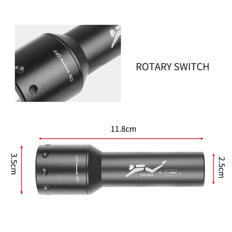 New T6 LED Diving Torch Long-R - Photography Bulb review and price