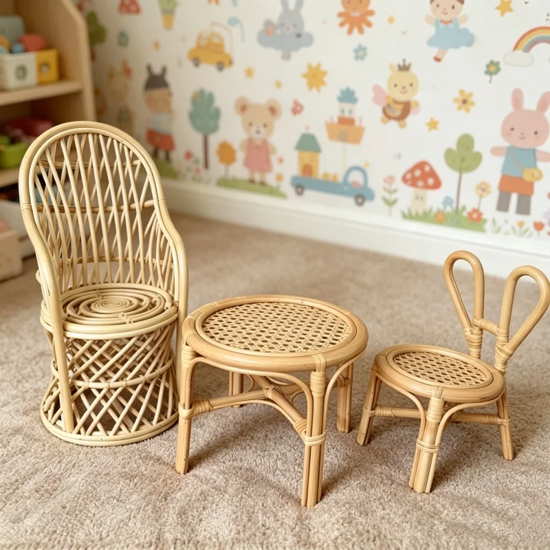 1pc Rattan Wood Handmade Woven - Photography Still Life review and price