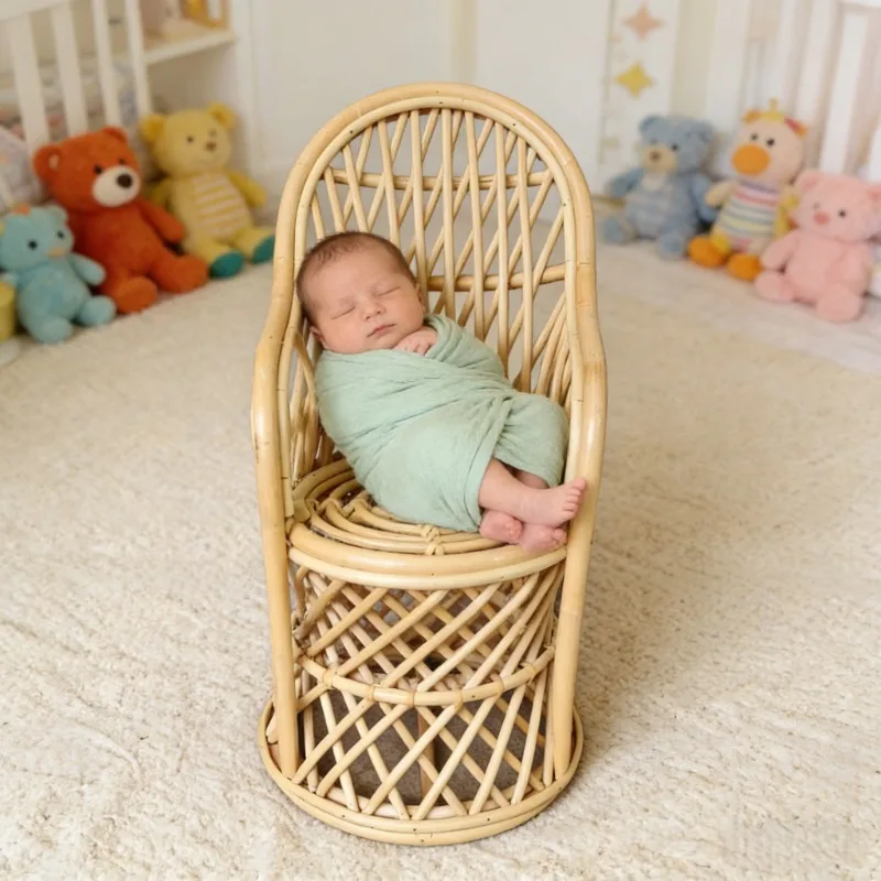 1pc Rattan Wood Handmade Woven - Photography Still Life review and price
