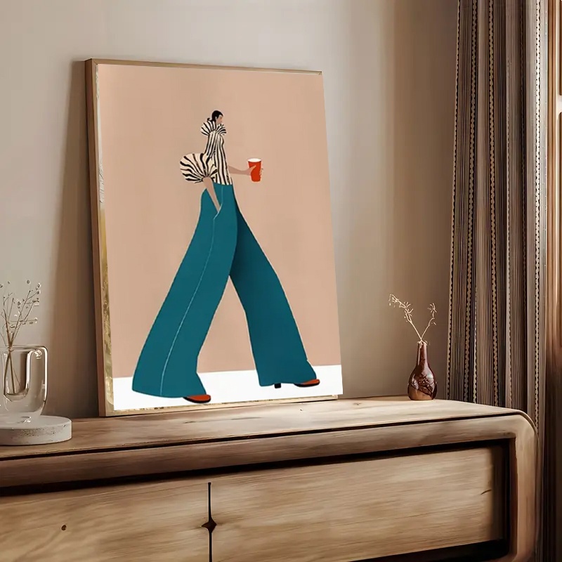 Fashionable Blue Pants Woman P - Photography Trend review and price