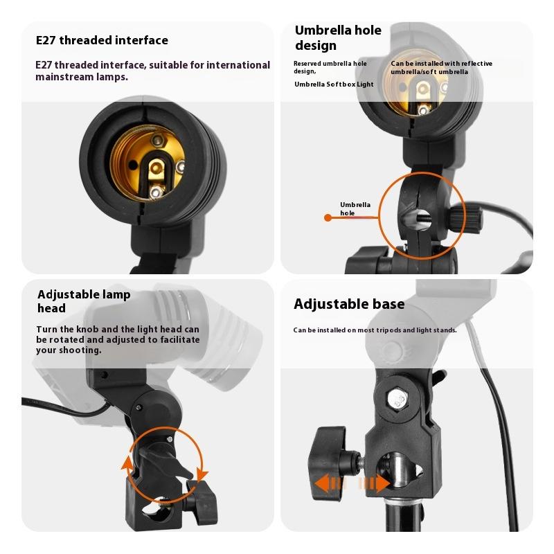 1.8M Cable Cord E27 Socket Sof - Photography Umbrella Light review and price